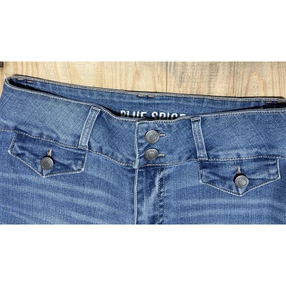 Blue Spice Jeans Womens 3 Blue Mid Rise Flare 70s 90s Cowgirl Boho 27x31 - Picture 3 of 7